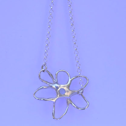 Green Tourmaline Flower Pendant