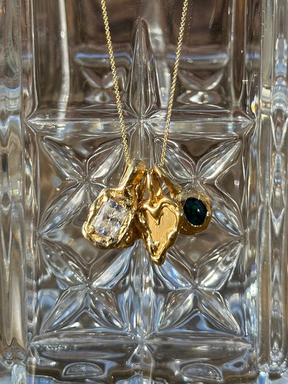 Organic Moissanite Pendant — 2 ct