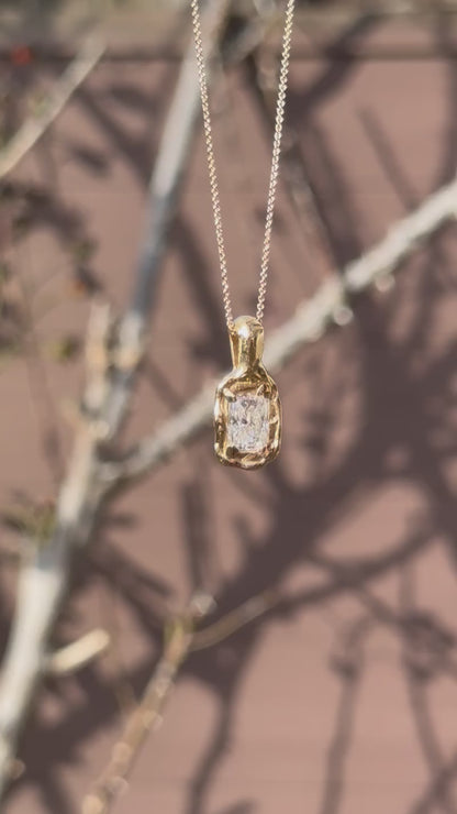 Organic Moissanite Pendant — 2 ct