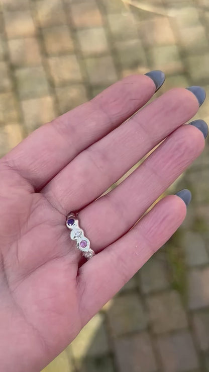 Sculpted Gemstone Ring - Size P